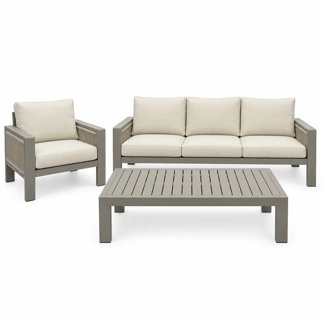 Mobilier extérieur Listello Grigio — vue de face
