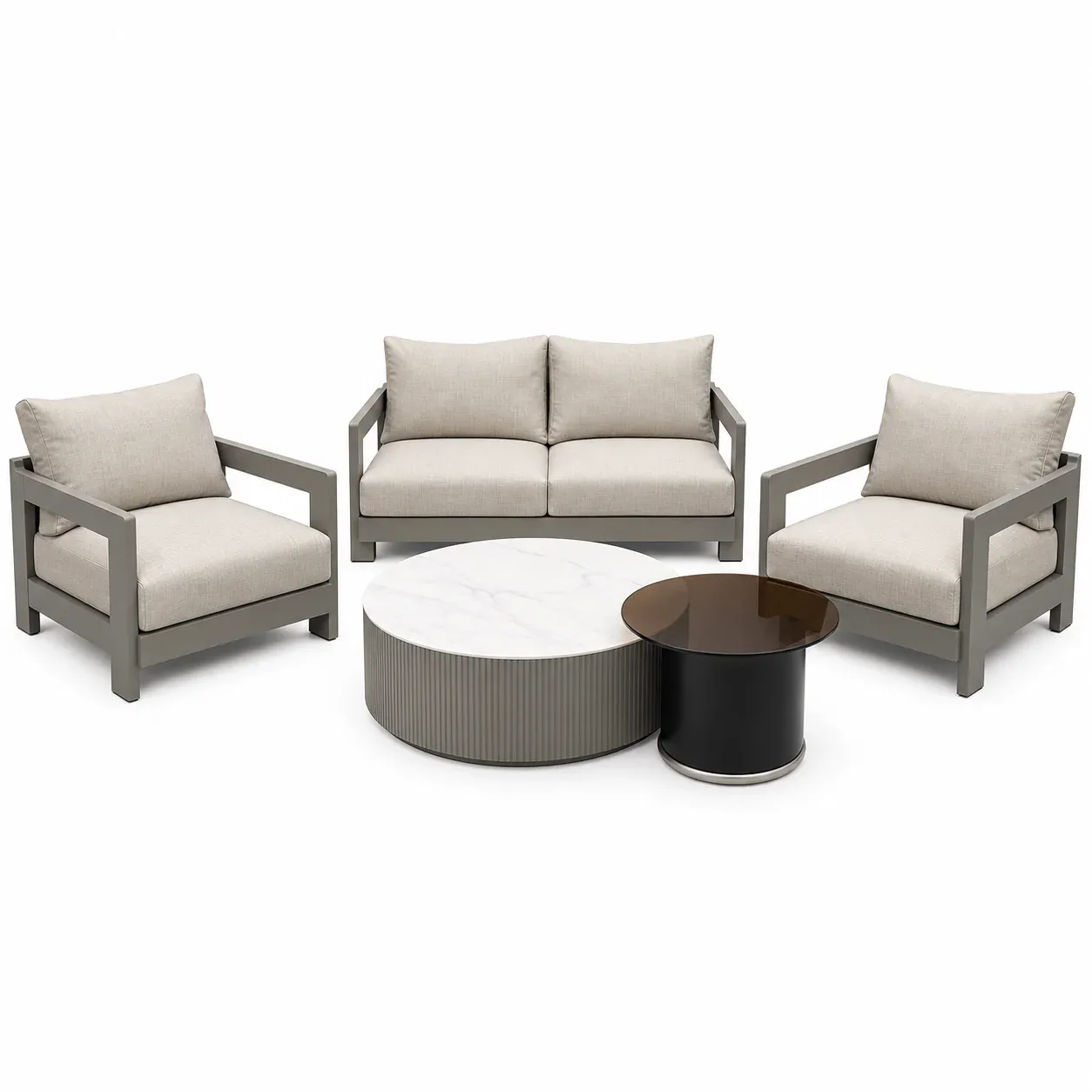 Mobilier extérieur Telaio Grigio — vue de face