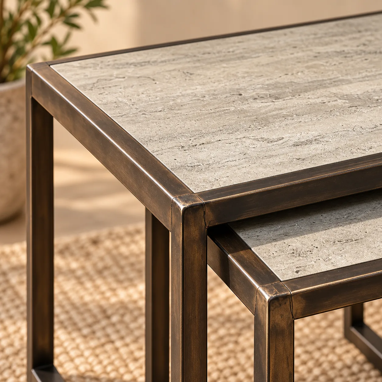 Table d’appoint Doppio — détail