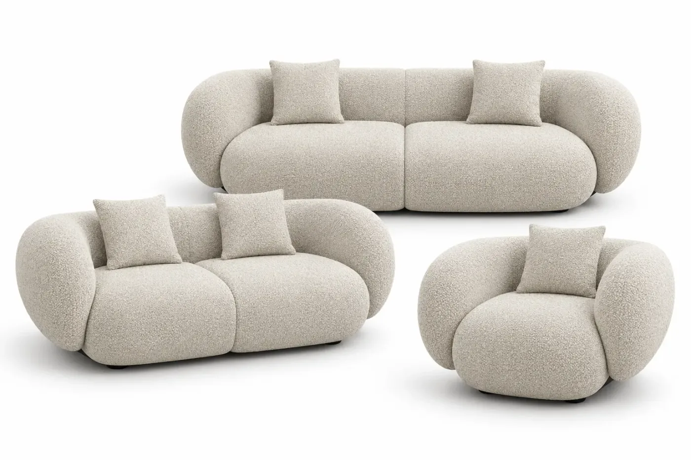 Salon Ovale — Canapé — vue trois-quarts