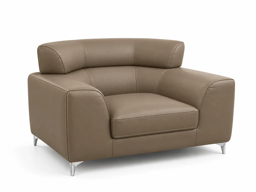 Salon Perla beige perle avec deux canapés et un fauteuil G HOME