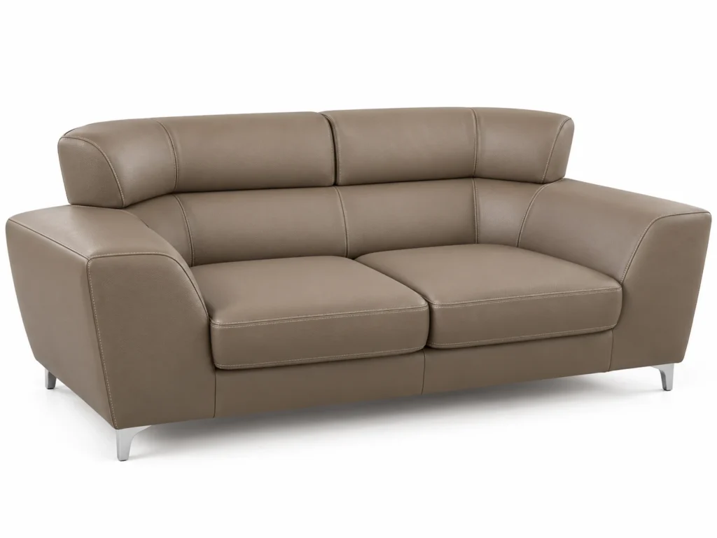 Salon Perla beige perle avec deux canapés et un fauteuil G HOME