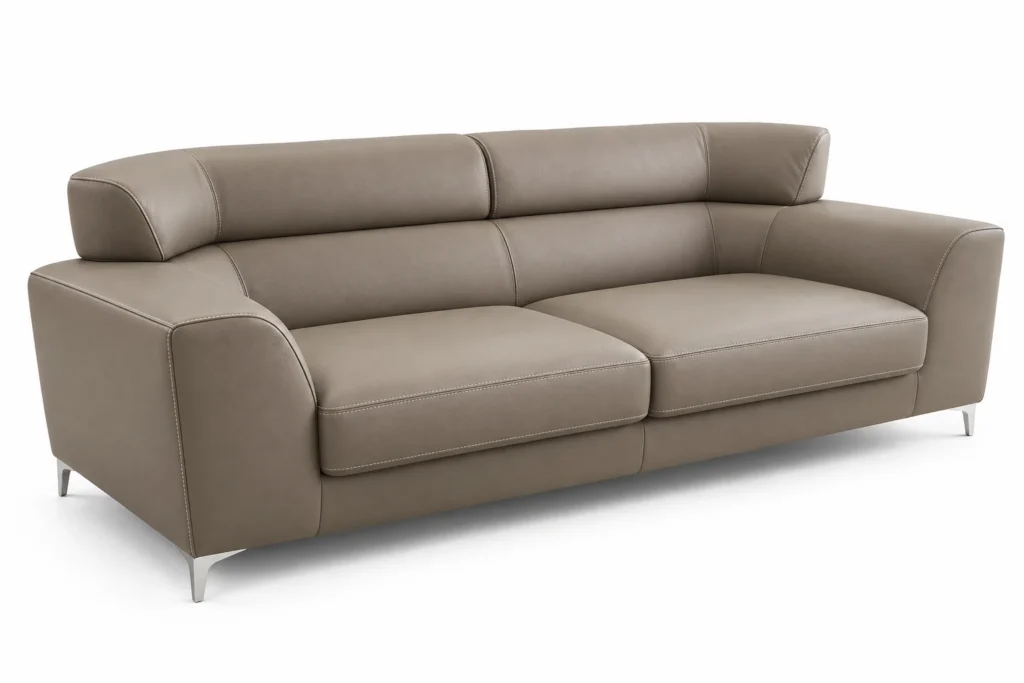 Salon Perla beige perle avec deux canapés et un fauteuil G HOME