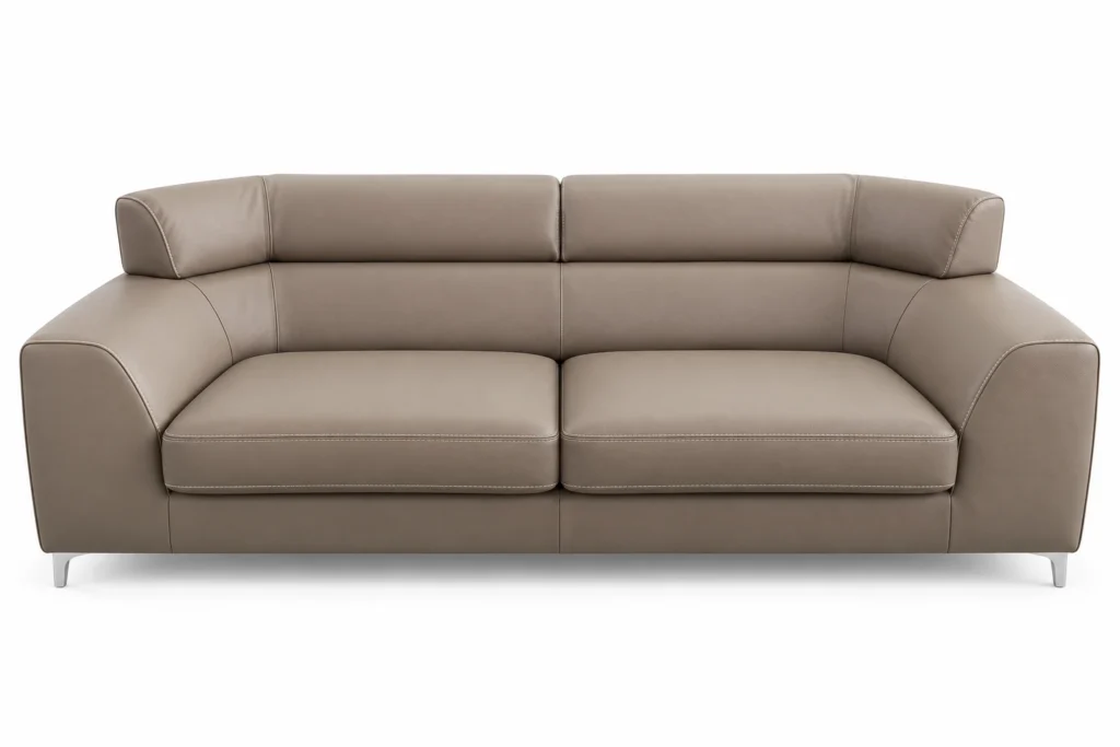 Salon Perla beige perle avec deux canapés et un fauteuil G HOME