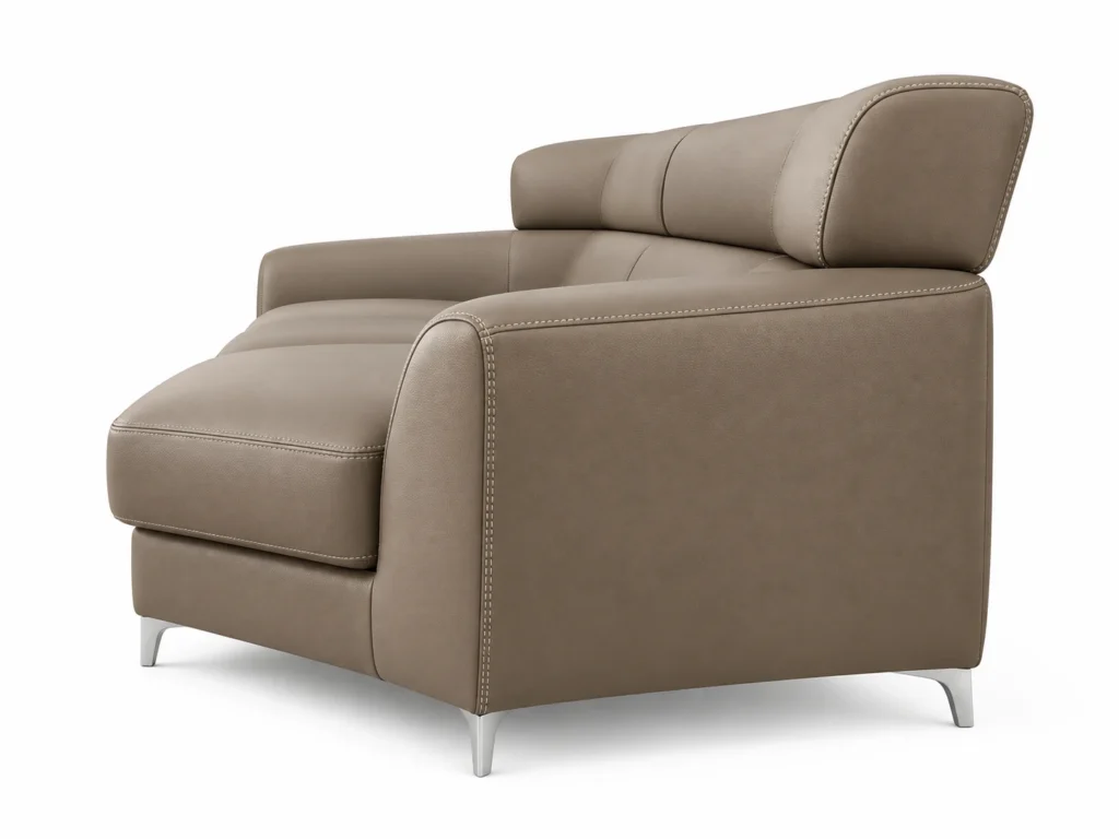 Salon Perla beige perle avec deux canapés et un fauteuil G HOME