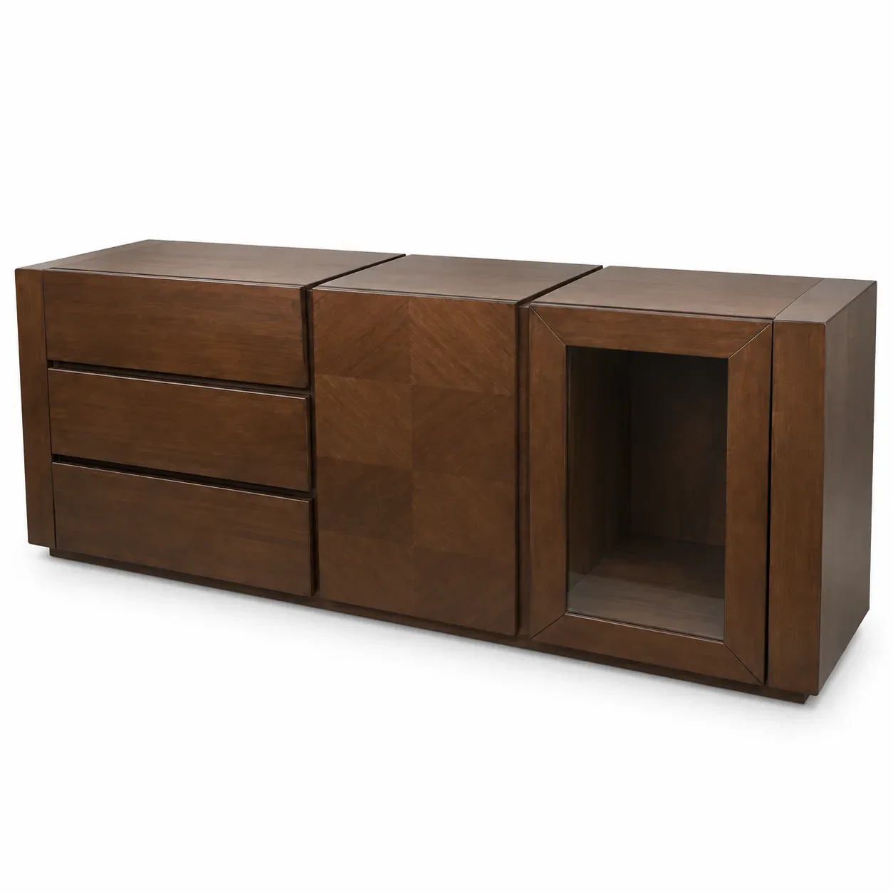 Meuble de rangement Credenza — vue trois-quarts
