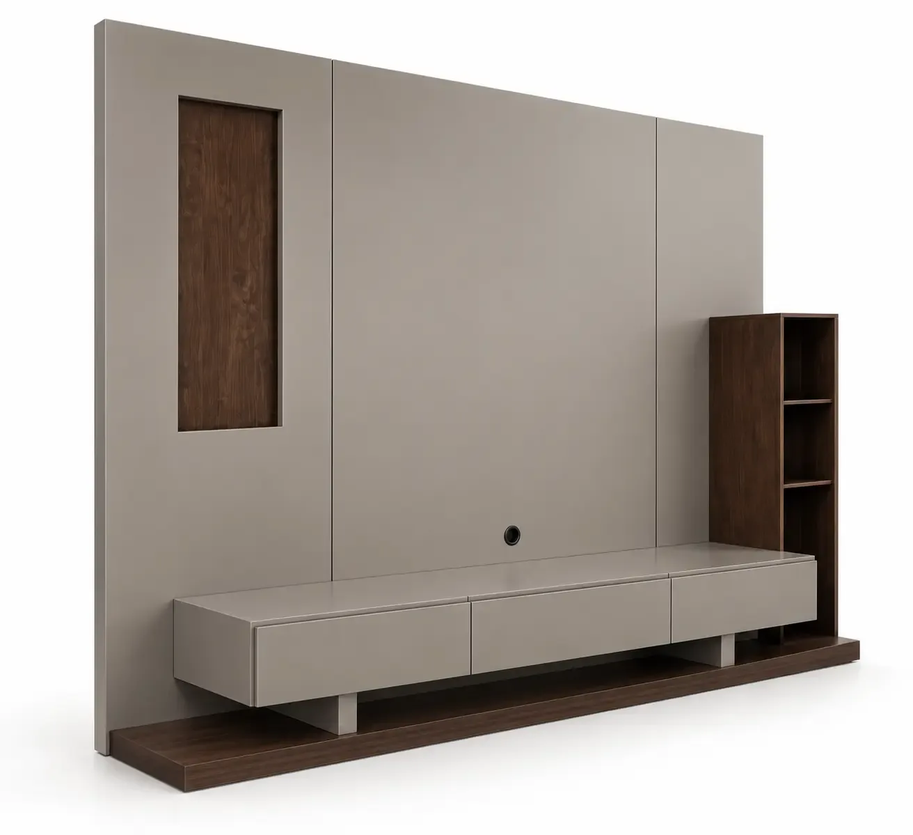 Meuble TV Portico — vue trois-quarts