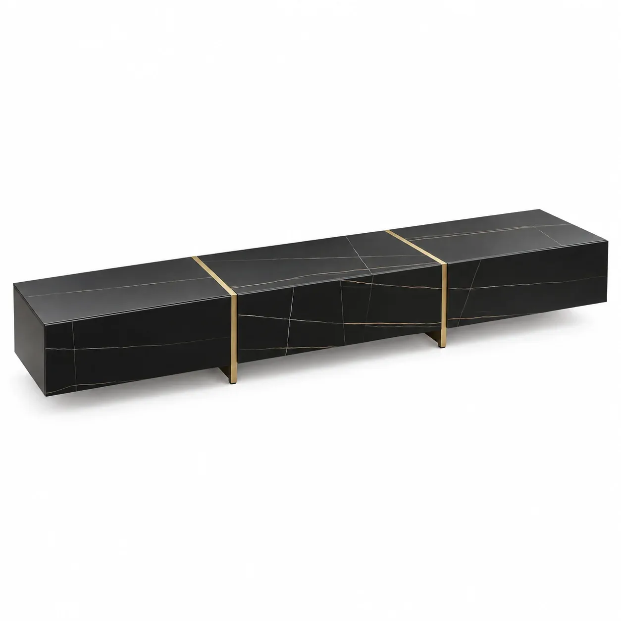 Meuble TV Nera Linea — vue trois-quarts