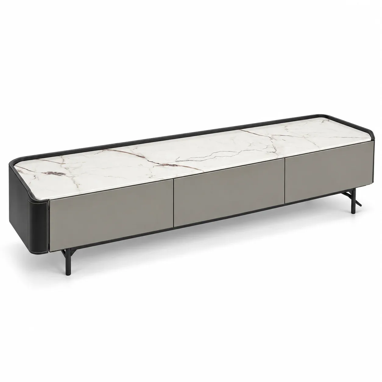 Meuble TV Pietra — vue trois-quarts