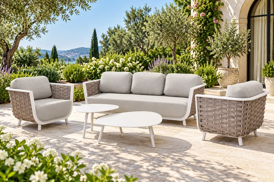 Intreccio Perla — Salon extérieur 5 pièces